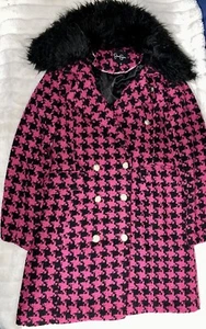 Jessica Simpson Women's Houndstooth Coat - Picture 1 of 3