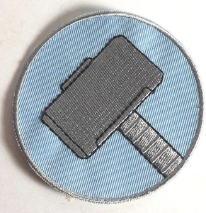 Thor Hammer Logo AVENGERS Film Serie 3" gestickter Aufnäher - USA versandt (MCPA-18) - Bild 1 von 1