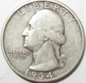 1934 Washington Quarter - #11220-5 - Bild 1 von 2