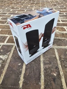 Cyber Acoustics CA-2002 multimedia desktop computer speakers    - Picture 1 of 3