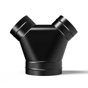 3-Way Duct Splitter, 6"-4" Wye Ducting Connector for Grow Tents and Dryer Vents - Picture 1 of 2