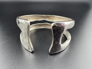 SILPADA STERLING SILVER 925 MODERNISTA HAMMERED CUFF BRACELET 7.25" B2440 - Picture 1 of 7