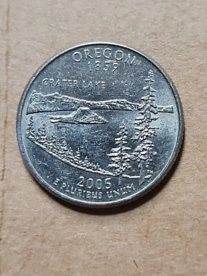 OREGON 1859 Crater Lake  State Quarter 25C Coin 2005 P Mint - Image 1 of 2
