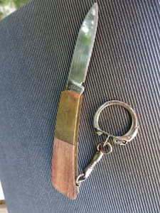 ROSTFREI CLAP FOLDING KNIFE NAVAJA KEYRING LLAVERO - Imagen 1 de 11