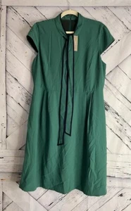 JCrew 158 $ Kleid mit Bindeband in 365 Krepp Gr. 16 Alpine Meadow J2557 - Bild 1 von 13
