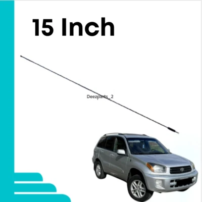 Antena 15" metal negro para Toyota Rav4 2001-2008 Foto 1 de 4