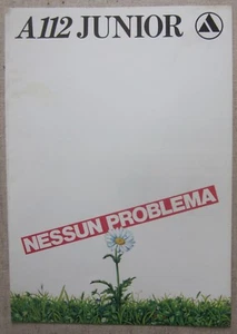 Autobianchi A112 6° serie Junior + (Elite-LX-Abarth) brochure 8 pagine italiano - Foto 1 di 4