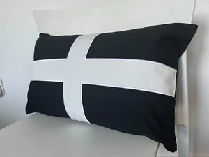 Cornish Flag Cushion Cornwall Decoration St Pirans Day Souvenir Luxury Gift Home - Picture 1 of 10