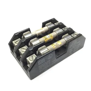 USD 11960 G30060 Portafusibile, 3 Poli, Valutazione 60A 300V, con 3x 50A Fusibile a Ritardo di Tempo - Foto 1 di 6