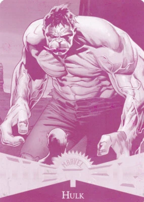 2024 Marvel Metal Universe Avengers MAGENTA PRINTING PLATE #R-21 Retro Hulk 1/1 - Image 1 of 2
