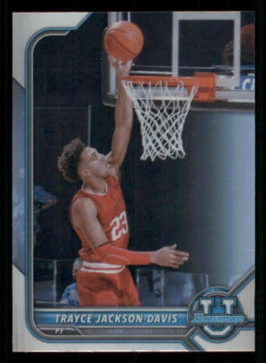 2021-22 Bowman Chrome University Refractors #98 Trayce Jackson-Davis - Image 1 of 2