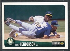 1996 Collector's Choice Baseball - #240 - Rickey Henderson - Oakland Athletics
