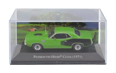 MODELLINO AUTO STATICO DEAGOSTINI PLYMOUTH HEMI CUDA COUPE 1971 CON VETRINA 1/43 - Immagine 1 di 4