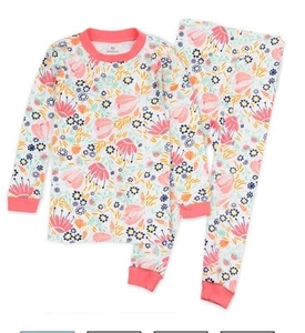 Girls Pajamas Set SZ 4T Long Sleeve Pjs Soft And Stretch For Comfort Cute Colors - Picture 1 of 8