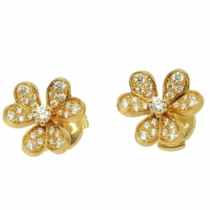 Van Cleef Arpels FRIVOLE Diamant Mini Ohrringe durchbohrt 18K YG 750 90295640 - Bild 1 von 8