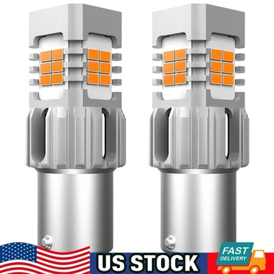 Luces LED intermitentes traseras para Hyundai Elantra 2000-2019 Canbus ámbar 1156 7506 Foto 1 de 4