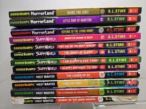 Goosebumps Lot Of 12 Most Wanted, SlappyWorld & HorrorLand 2008-2021 R.L. Stine - Bild 1 von 17