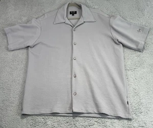 VINTAGE BC ETHIC Party Club Lounge Shirt Large Men's Made In USA Grey - Picture 1 of 16