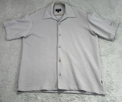 VINTAGE BC ETHIC Party Club Lounge Shirt Large Men's Made In USA Grey - Image 1 of 4
