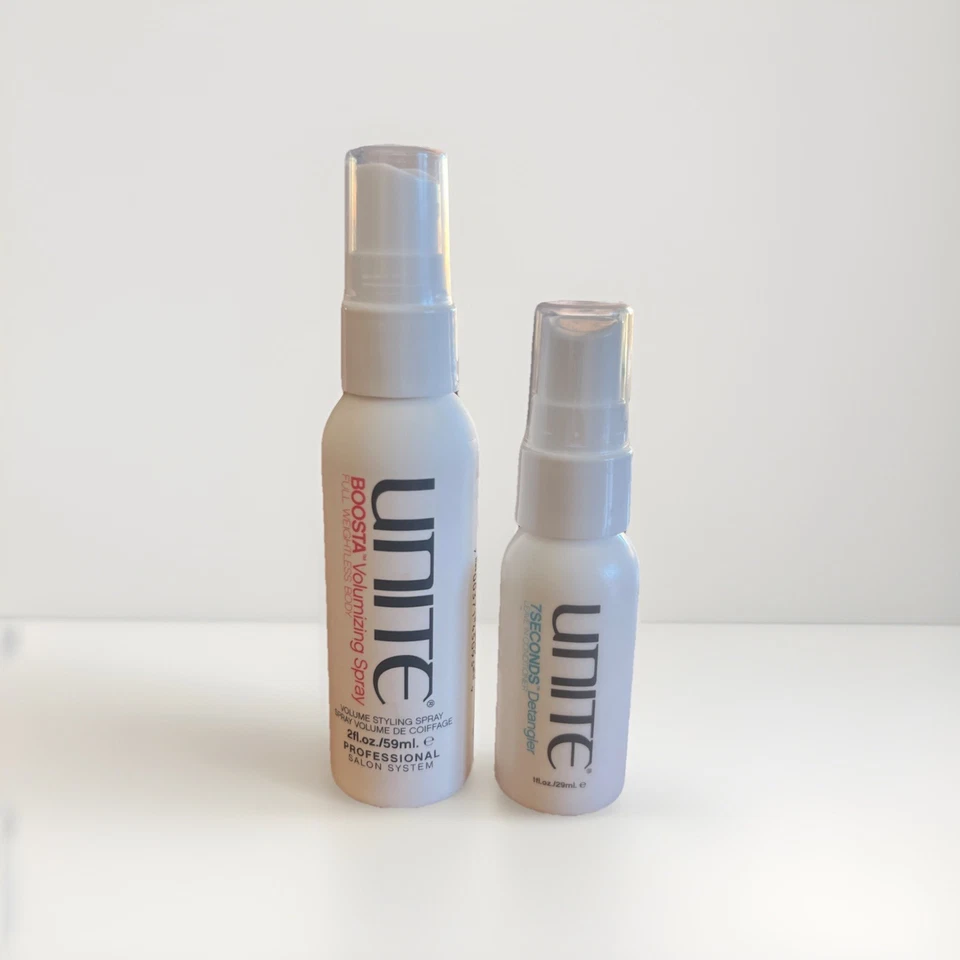 Unite Boosta объемный спрей 2 жидких унц + 7 секунд детанглер 1 жидкая унция, дорожный размер - Изображение 1 из 1