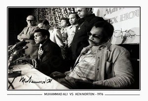 Muhammad Ali v Ken Norton 1976 Firmado Edición Limitada Memorabilia Impresión Regalo - Imagen 1 de 36