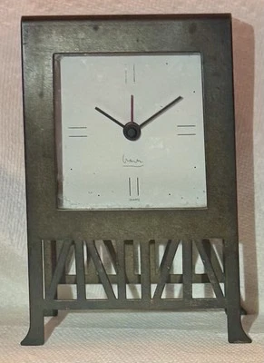 Michael Graves Mantel Table Alarm Clock Thebes Square Post Modern Good Used - Image 1 of 2