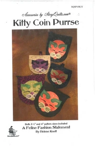 Kitty Coin Purse - Story Quilts Coin Purse Pattern Cat - Picture 1 of 2
