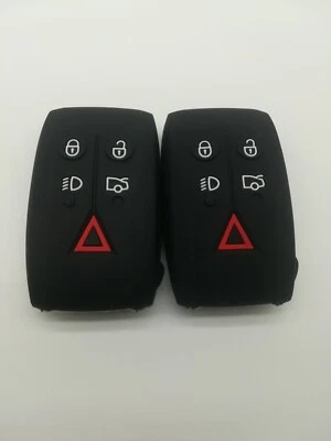 2*Cubierta de silicona para llave remota Jaguar XF XFR XK XKR XJ8 XK8 2007-2015 Foto 1 de 4