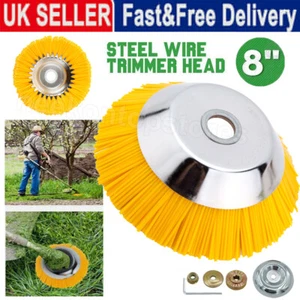 8 Inch Nylon Weeding Brush Cutter, Grass Trimmer Head Weeding Head Mower Brush - Picture 1 of 19