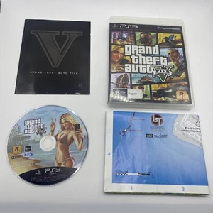 Grand Theft Auto GTA 5 V PS3 Complete With MAP & Manual VGC -Tested & Working- - Picture 1 of 5