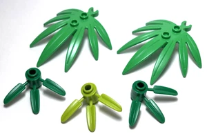 Lego - Plantas - Lote de 5 - Verde, Hojas 6 x 5 Hoja de Espada con Clip, 1 x 1 - 3 - Imagen 1 de 1