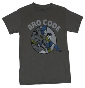 Batman (the Dark Knight Rises) Adult New T-Shirt - Bro Code Batman and Robin - Picture 1 of 1