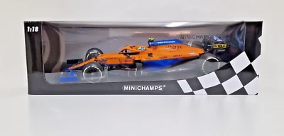 MINICHAMPS 1:18 MODELLINO AUTO F1 MCLAREN MCL35M NORRIS ITALIAN GP 2021 DIE CAST - Immagine 1 di 4
