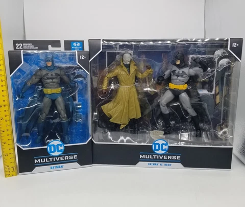 DC Multiverse McFarlane Toys HUSH BATMAN BLUE & GREY SUIT VS HUSH Action Figures Cover