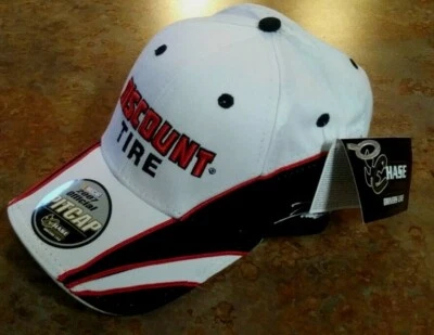 DESCUENTO NEUMÁTICOS NASCAR SOMBRERO OFICIAL 2007 PIT CAP ROJO, BLANCO Y NEGRO AJUSTABLE Foto 1 de 4