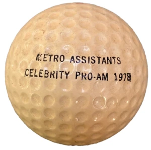 Metro Assistants Celebrity Pro-Am 1978 Logo Golf Ball Vintage Dunlop #2 Blazer  - Picture 1 of 6