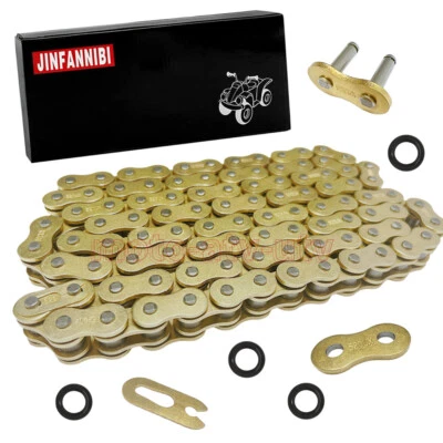 520 X-Ring Chain with Connecting Master Link for Kawasaki Super Sherpa 250 00-10 - Image 1 of 4
