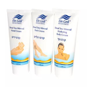 Set 3 en 1 de TM Ein Gedi Mar Muerto para Mujer Manos Pie Cuerpo Crema 3x2 fl.oz - Imagen 1 de 2
