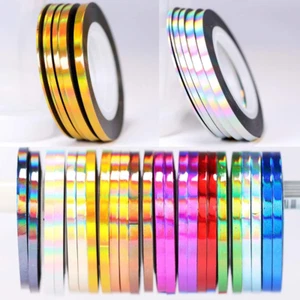 Nail Art Striping Tape Lines Kit 36 Pcs 1Mm 2Mm 3Mm Nail Tape Strips for Design - Picture 1 of 9