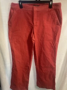 Liz Claiborne Audra Corduroy Pants Womens 14 Pink Bootcut Full Length Golf - Picture 1 of 4