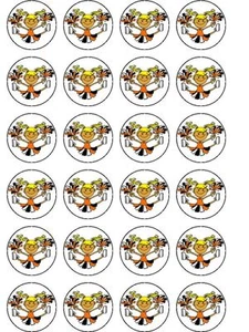 24 X CHEERLEADER PRE CUT WAFER/RICE PAPER BIRTHDAY CAKE TOPPERS - Picture 1 of 1