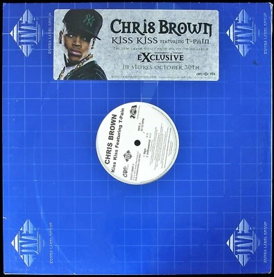 CHRIS BROWN / T-PAIN "KISS KISS" 2007 VINYL 12" PROMO 88697-15907-1 HTF *SEALED* Foto 1 de 4