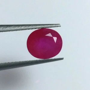 1ct Natural Burma ruby good color and luster gem only heated-No Glass fill - Picture 1 of 3