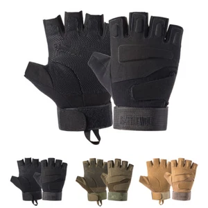 Racing Motorcycle Motorbike Half Finger Gloves Motocross Cycling MTB Dirt Bike - Picture 1 of 15