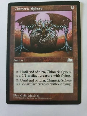MTG Magic The Gathering Card Chimeric Sphere Artifact Weatherlight 1997 - Image 1 of 2