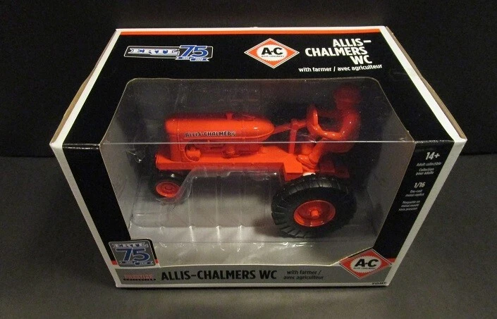 1 16 Allis Chalmers WC Tractor W/ Farmer Man ERTL 75th Anniversary Prestige