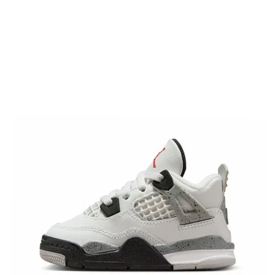 Toddler's Jordan 4 Retro OG Summit White/Fire Red (IB4387 100) - Image 1 of 4