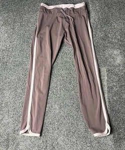 Lorna Jane Leggings Womens Small Brown Mid Rise Ankle Biter Drawstring Tight - Picture 1 of 13