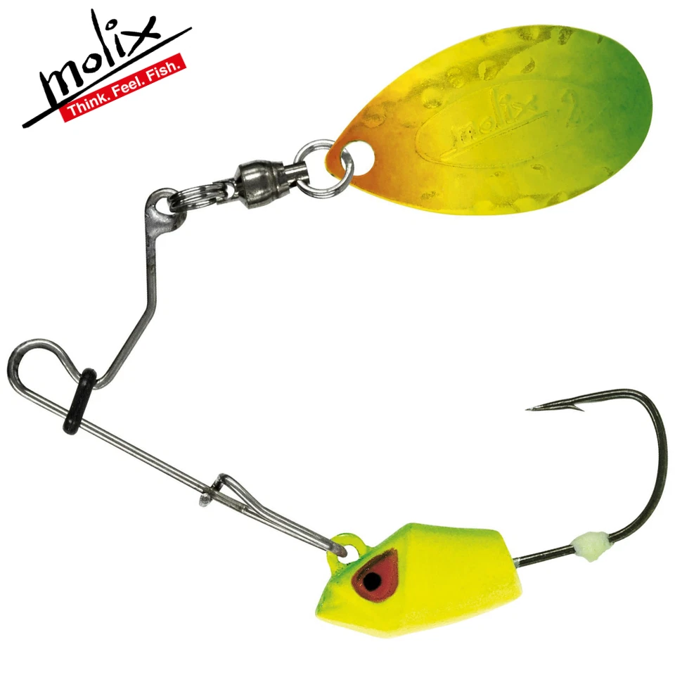 Señuelo de cebo de alambre de pesca ultra ligero MOLIX RS Spinnerbait 3,5 g/113 Mat Chartreuse Foto 1 de 1