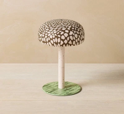 Abajur de mesa John Derian marrom cogumelo 8" alvo 2025 NOVO EM FOLHA - Imagem 1 de 3